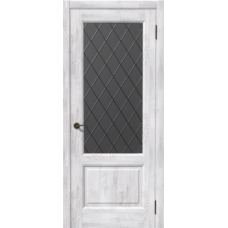 Дверь межкомнатная Дубрава Сибирь Симфония ЛИРА Ель альпийская, стекло графит